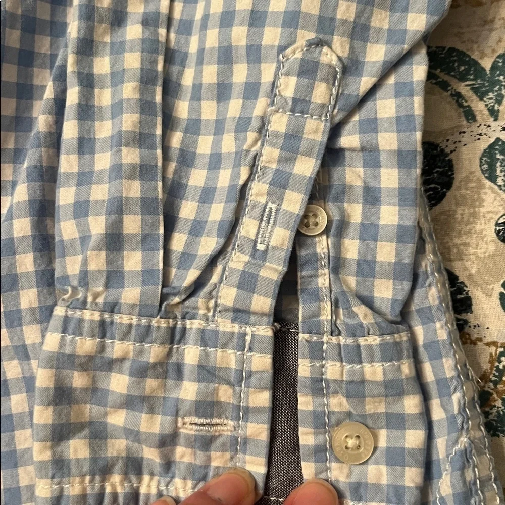 Oshkosh checkered long sleeved button down shirt